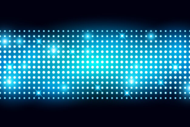 Premium Vector Wall Led Light Screen With Lightbulp Vector Illustration