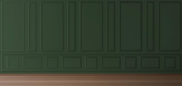 Vettore gratuito parete nell'interno della stanza vuota di lusso in stile vittoriano