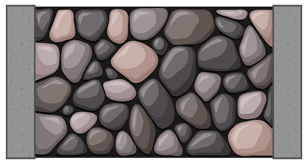 Free vector wall made of rocks