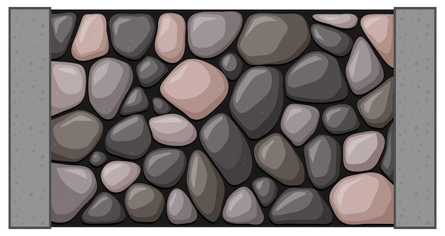 岩でできた壁