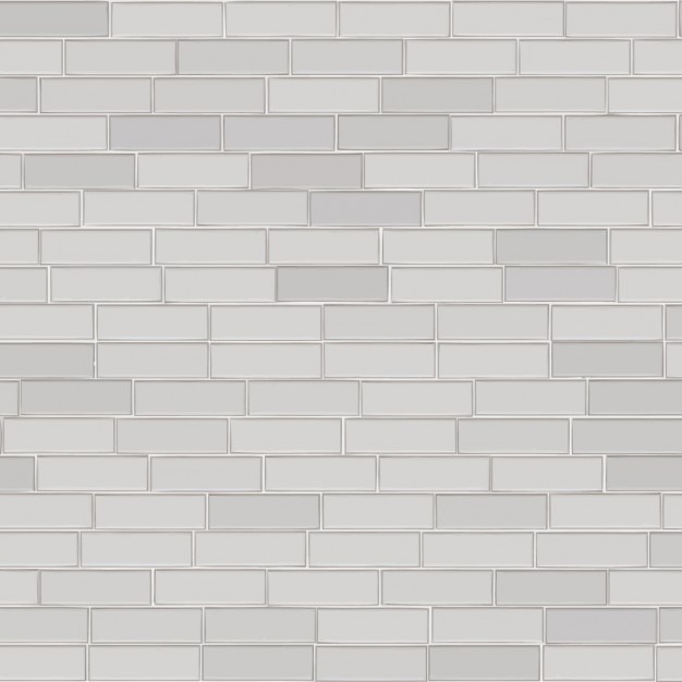 Wall of white bricks background