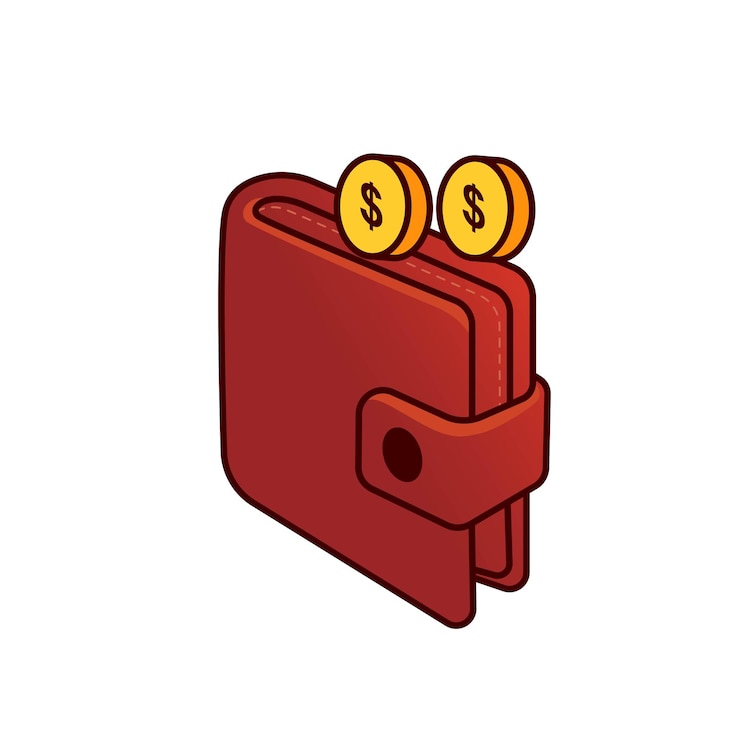 Free Vector wallet money element illustration