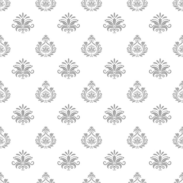 Wallpaper in baroque style. Background seamless pattern, textile design, decorative vector illustration