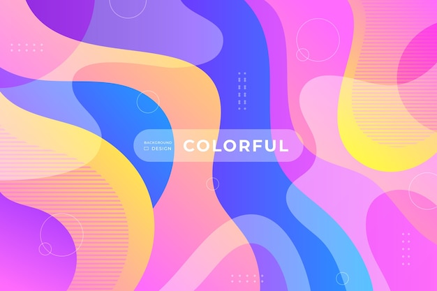 Free vector wallpaper colorful theme