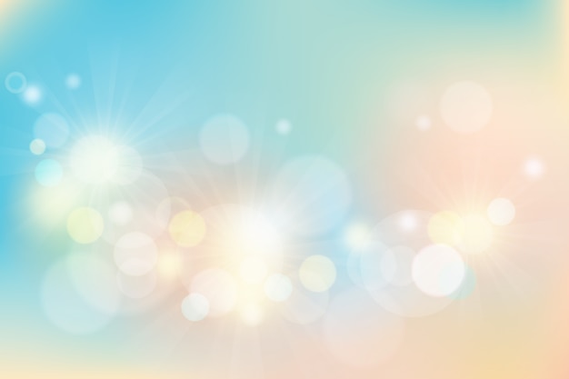 Free vector wallpaper with bokeh design