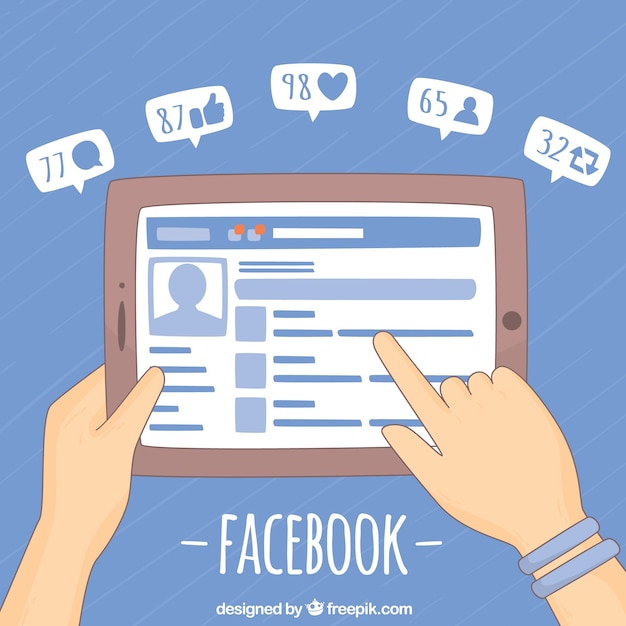 Facebook Wallpaper Free Vector Template – Download for Free