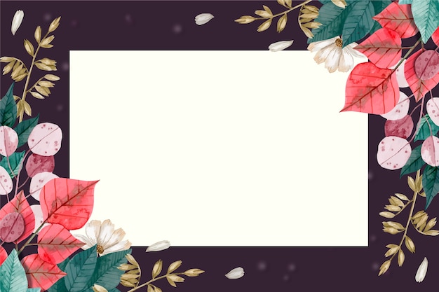 Free vector wallpaper with floral concept