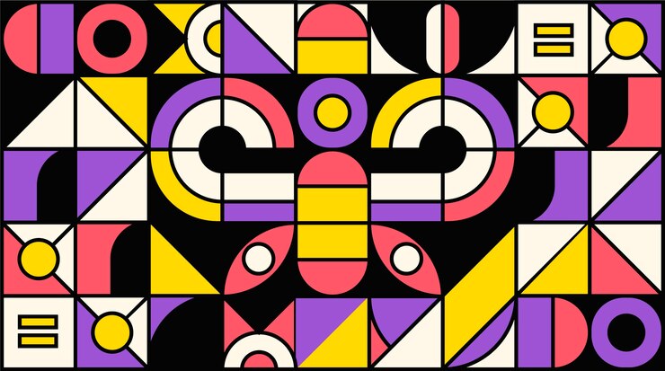 Free Vector wallpaper with linear flat butterfly outline