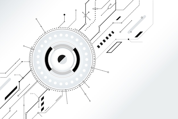 無料ベクター 白い技術の壁紙