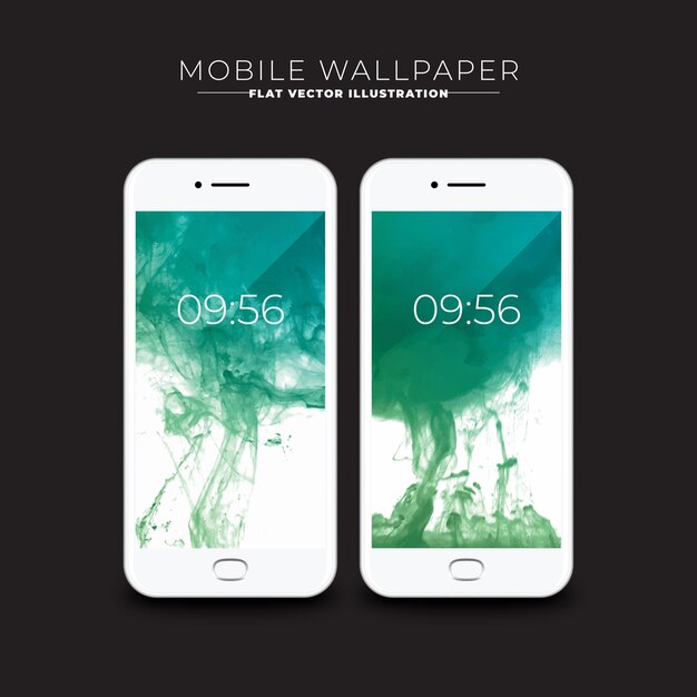 Wallpapers of abstract mobile ink screens