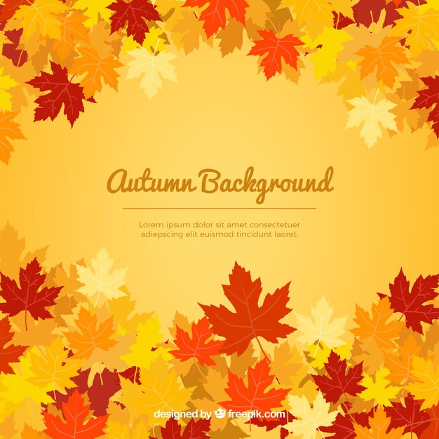 Warm autumnal background