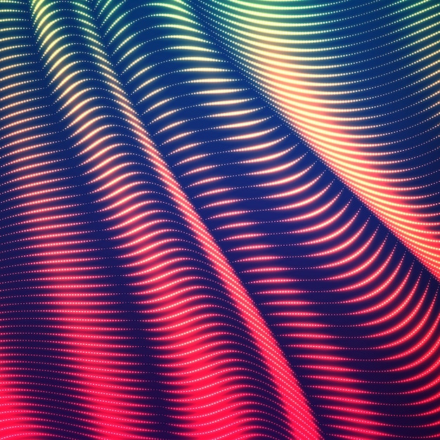 Free vector warped dotted lines background