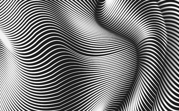 warped lines background