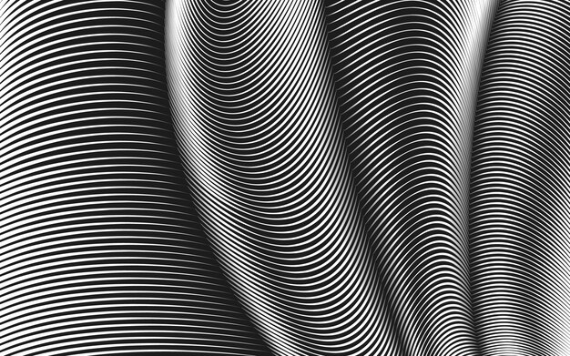 warped lines background