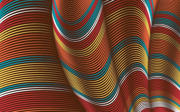 Free vector warped lines background