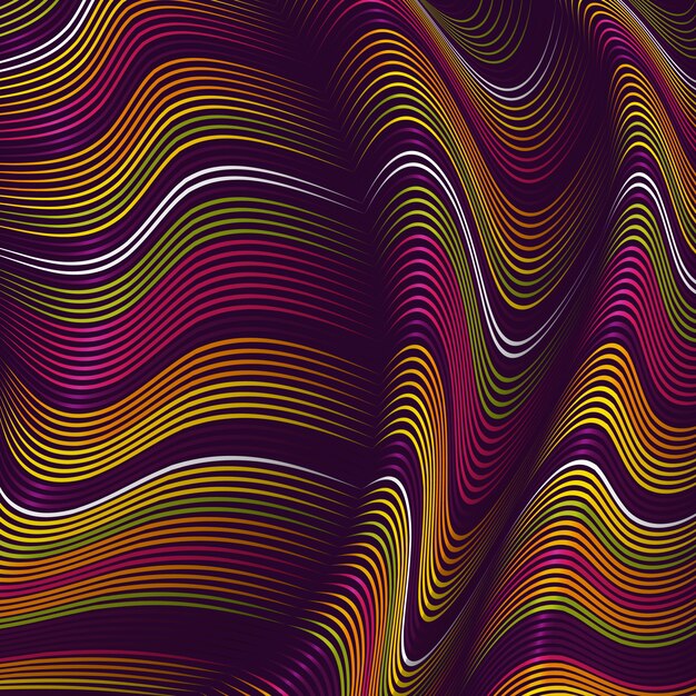 warped lines background