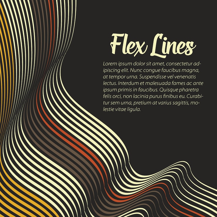 Free Vector warped lines background