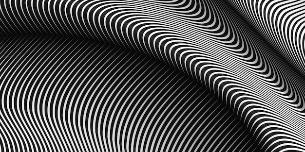 Free vector warped lines background