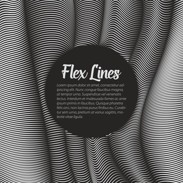 Free Vector warped lines background