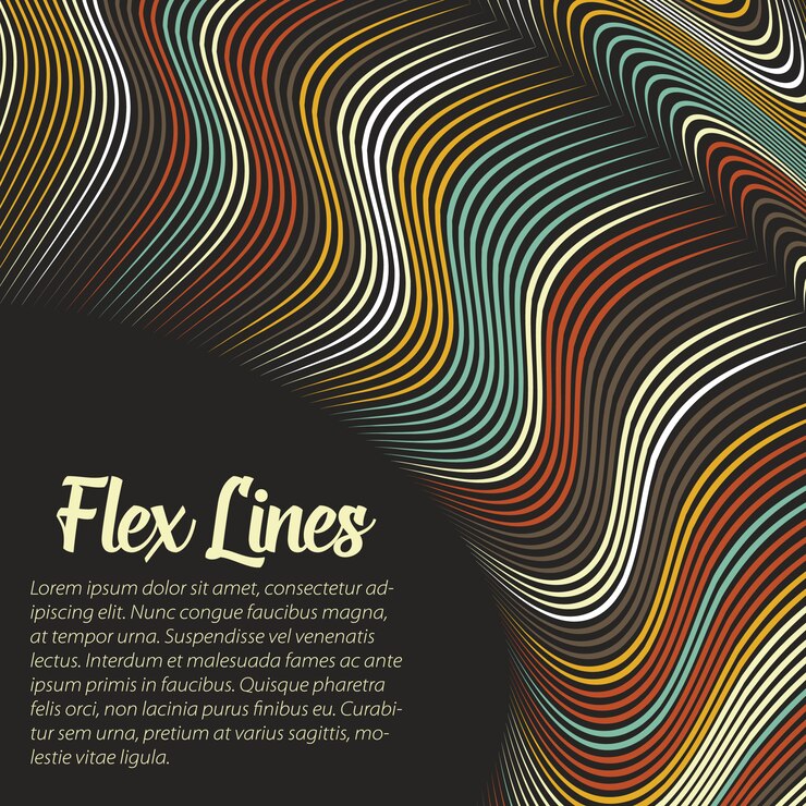 Free Vector warped lines background