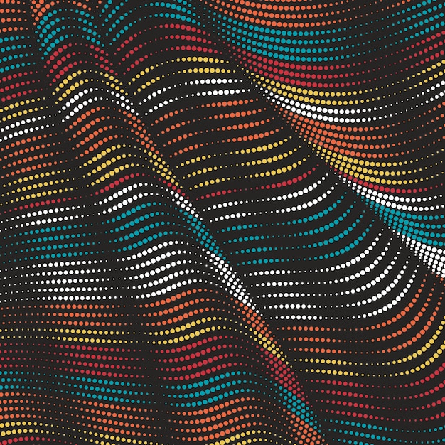 warped lines background