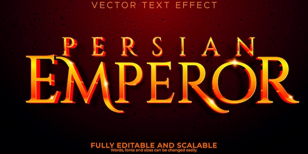 Warrior text effect editable emperor and hero text style