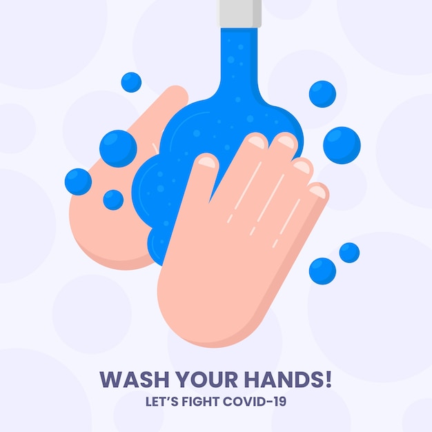 Wash your hands concept