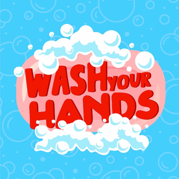 Free vector wash your hands concept