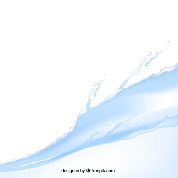Free vector water background in realistic style