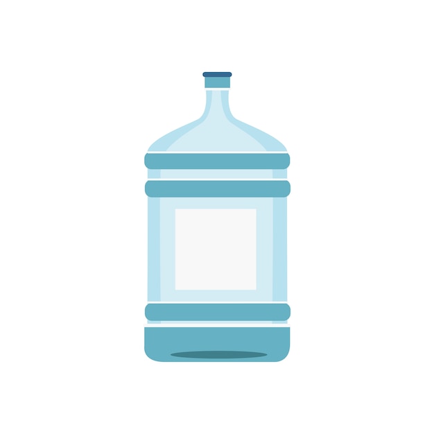 Free vector water bottle isolated in white illustration