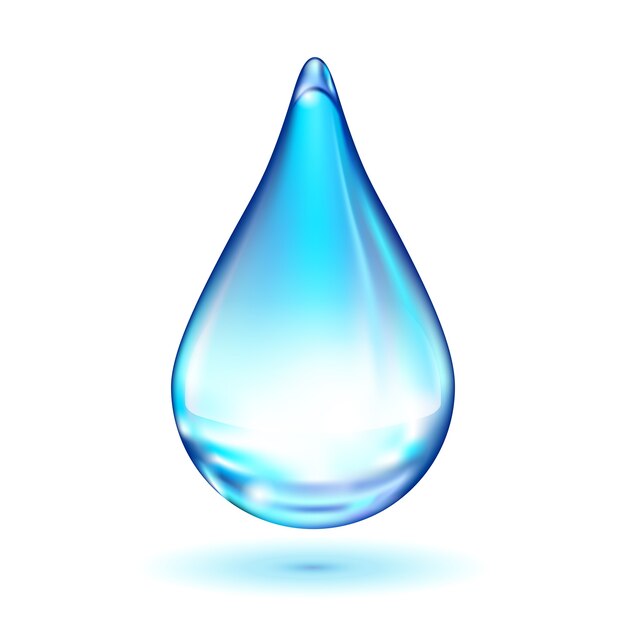 Water drop isolated
