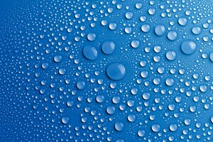 Water drop texture background, blue wallpaper vector