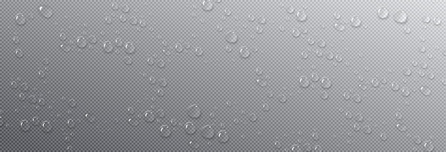 Water droplets on glass or window surface