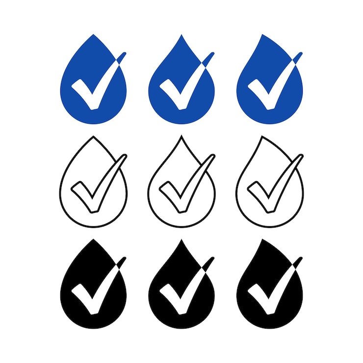 Free Vector water droplets set