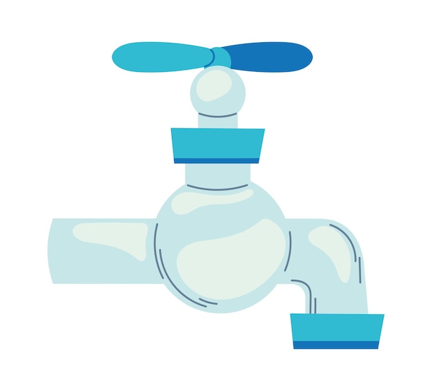 water faucet icon isolated style