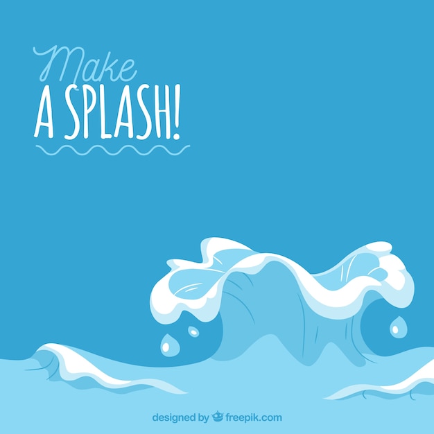 Water splashes background