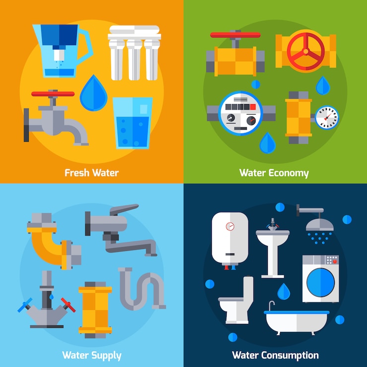 無料Vector 給水セット
