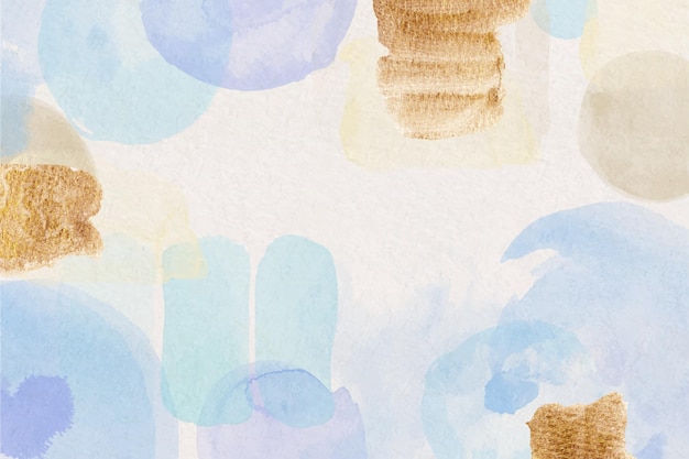 Watercolor abstract background with painted stains