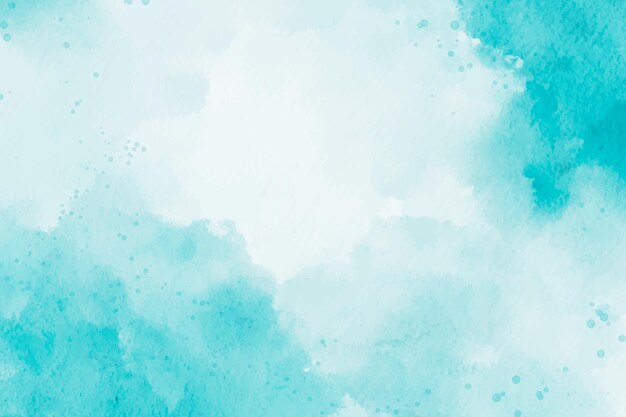 Watercolor abstract blue winter background