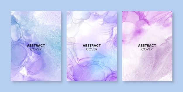 Watercolor  abstract  cover template