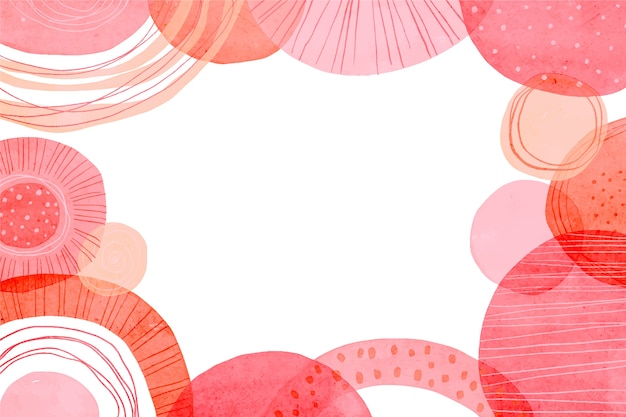 Watercolor abstract doodle background