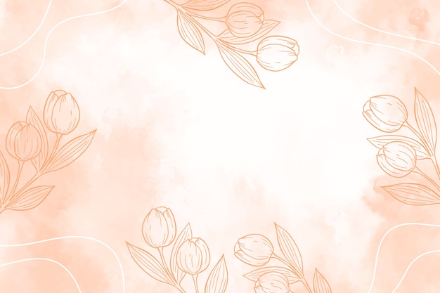 Free vector watercolor abstract floral background