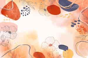 Free vector watercolor abstract floral background