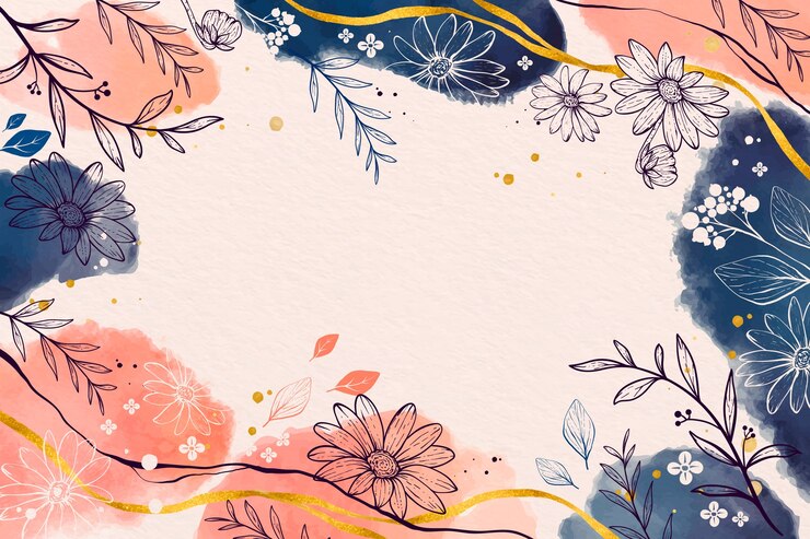 Free Vector watercolor abstract floral background