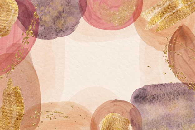 Watercolor abstract shapes background