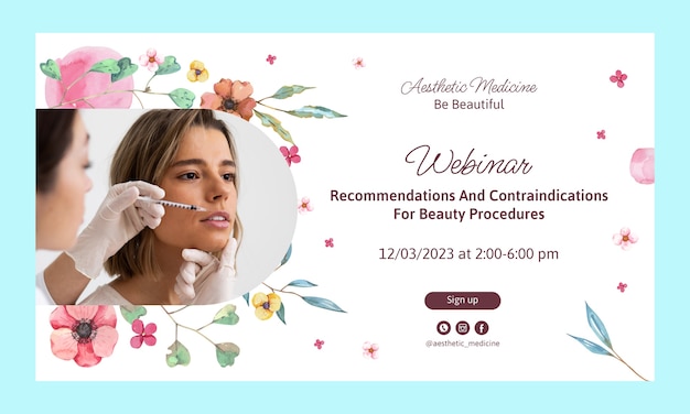 Watercolor aesthetic medicine webinar