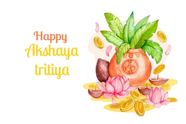 수채화 akshaya tritiya 그림