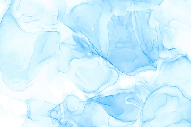 Watercolor alcohol ink blue background