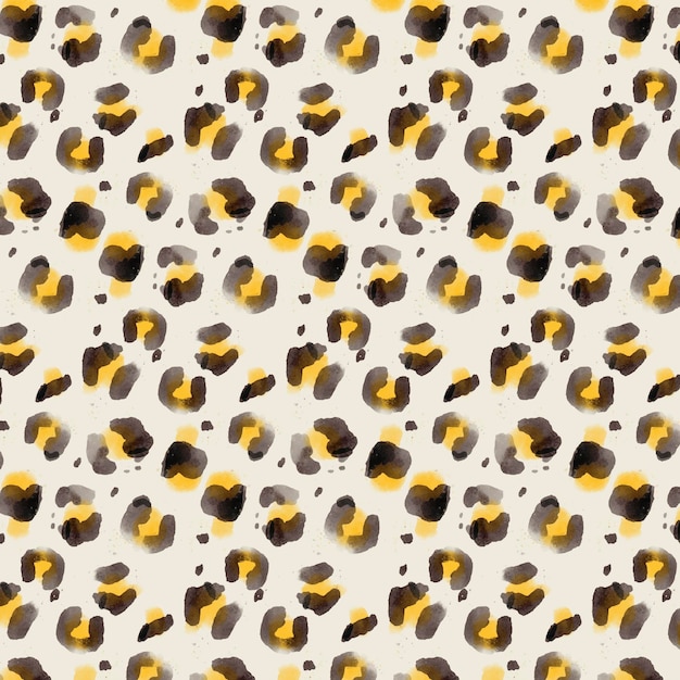 Free vector watercolor animal print pattern