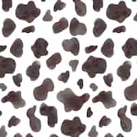 Free vector watercolor animal print pattern